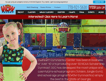Tablet Screenshot of gwinnettgymnasticscenter.com
